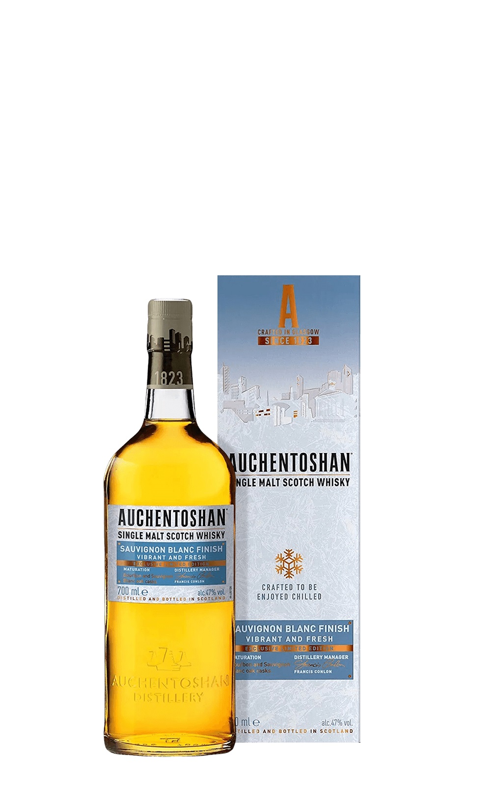 Auchentoshan Sauvignon Blanc Finish Single Malt Scotch Whisky 歐肯蒸餾廠 白蘇維濃桶 單一麥芽蘇格蘭威士忌 歐肯威士忌