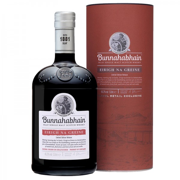 Bunnahabhain 日出 紅酒桶 非冷凝過濾 艾雷島 單一酒廠 純麥 威士忌 1L