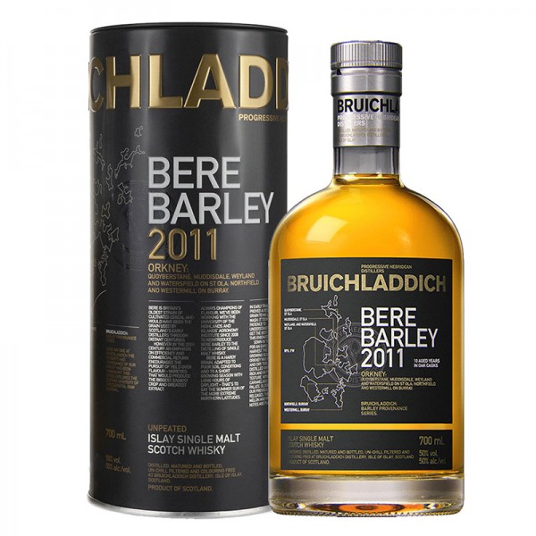 Bruichladdich 無泥煤 畢爾古代大麥 非冷凝過濾 艾雷島 單一酒廠 純麥 威士忌
