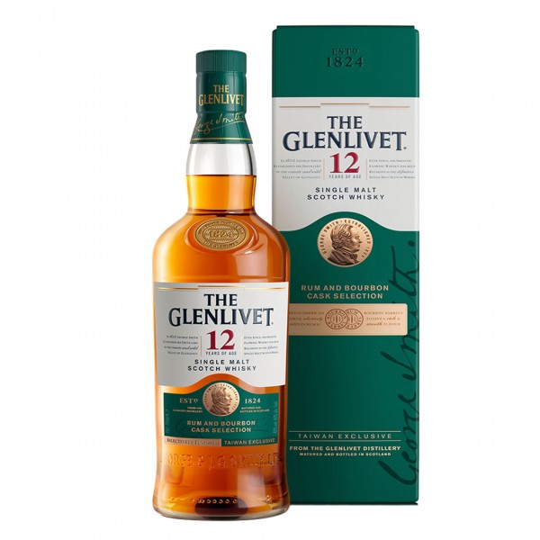 Glenlivet 12年 首席三桶 蘭姆/波本