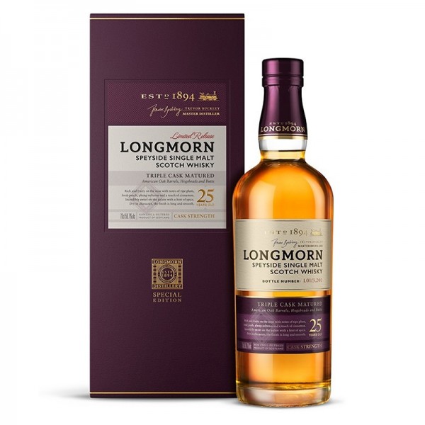 Longmorn 25年 非冷凝過濾 斯貝塞 單一酒廠 純麥 威士忌