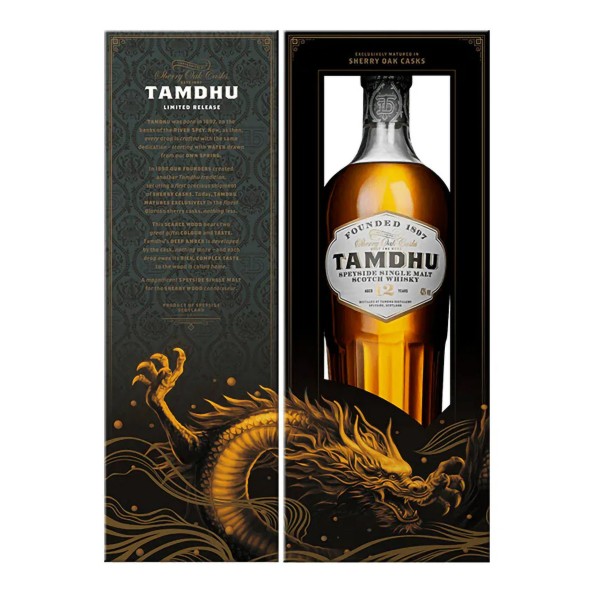 Tamdhu 12年 黑金龍 斯貝塞 單一酒廠 純麥 威士忌 禮盒