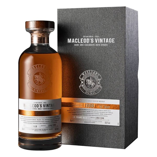 Macleods Vintage 30年 1990 單桶原酒 高地區 單一酒廠 純麥 威士忌