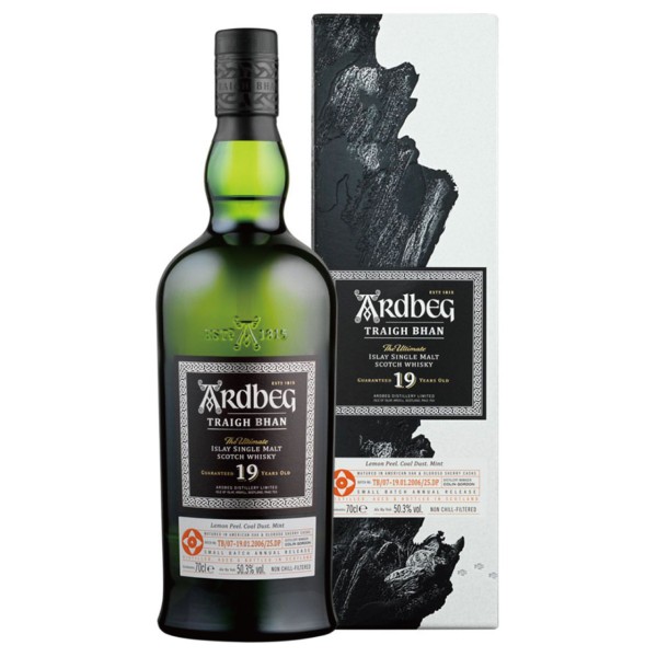 Ardbeg 19年 Traigh Bhan 第七版 非冷凝過濾 艾雷島 單一酒廠 純麥 威士忌