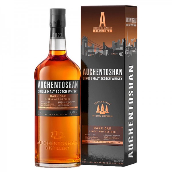 Auchentoshan 暗黑桶 雪莉桶 低地區 單一酒廠 純麥 威士忌 1L