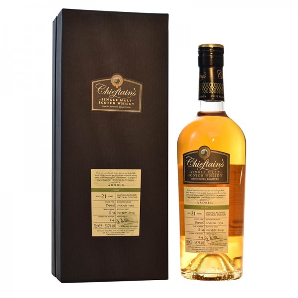 Ardbeg 21年 1996 Chieftains 單桶原酒