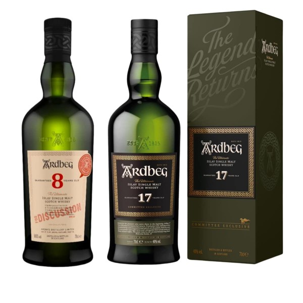 Ardbeg 8年 + 17年 委員會版 合購套組
