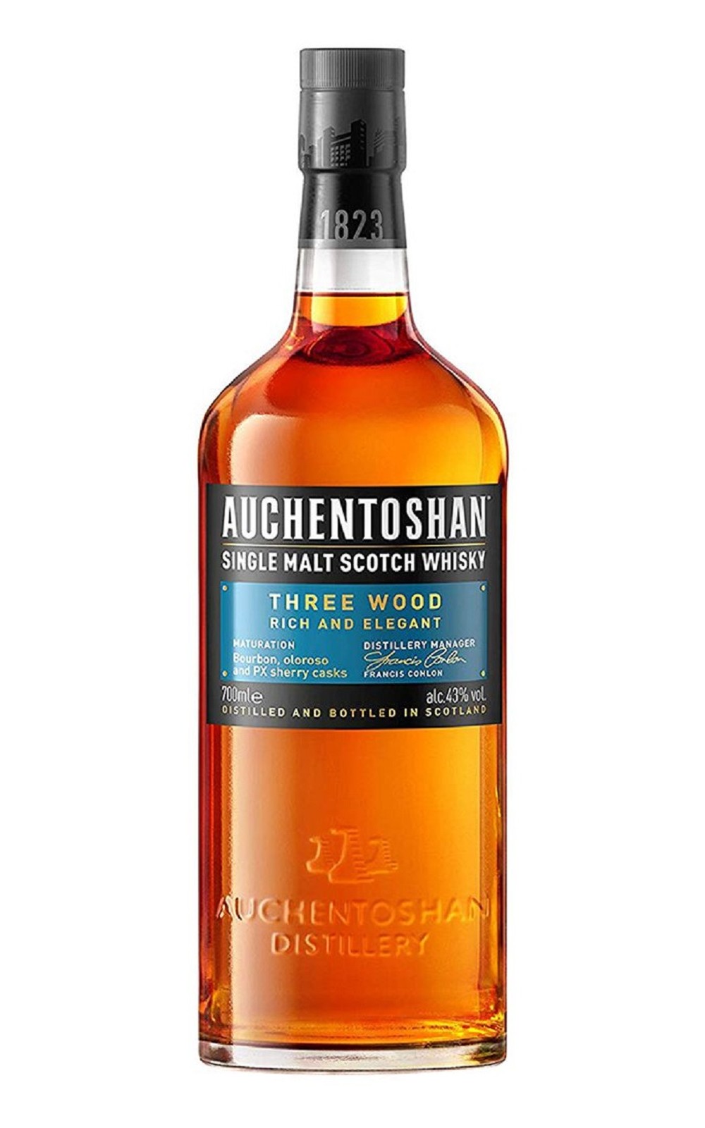 Auchentoshan Three Wood Single Malt Scotch Whisky 歐肯蒸餾廠 三桶單一麥芽蘇格蘭威士忌   歐肯威士忌 